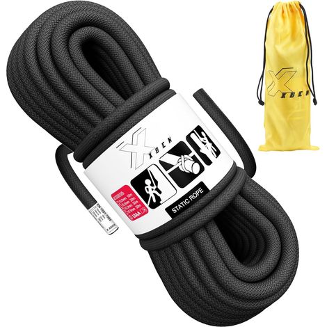 10 mm static rope for height rescue, locking device, anchor mechanism and hoist - Length: 10 m, 20 m, 30 m, high load capacity (1/5)