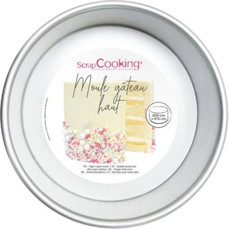 Moule à pâtisserie - SCRAPCOOKING - Layer Cake - Aluminium - 20 cm - 10 cm de haut