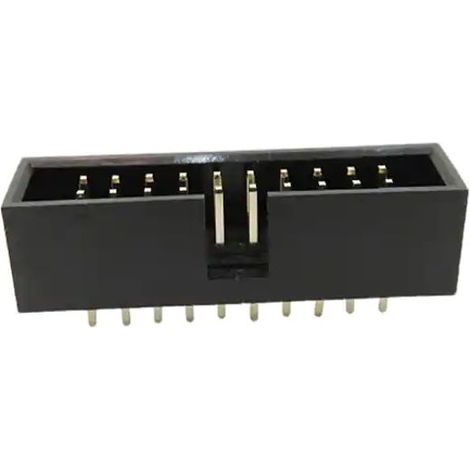 Embase pour CI RS PRO, 20 pôles , 2.54mm, 2 rangées , 3 amp, Verticale