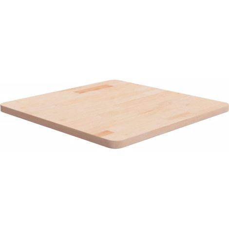 Piano Tavolo Quadrato 60x60x2,5 cm Massello Rovere Non Trattato vidaXL