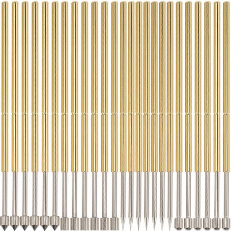40 sondes de test à ressort à pointe de lance pour l'industrie des circuits imprimés-3.5x0.01cm-Golden