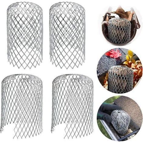 6-teiliges Set Aluminium-Dachrinnenfilter, Dachrinnenschutzgitter, Metall-Dachrinnenabdeckungen, Laubschutzgitter für Haus, Dachvorsprung, Graben und Abfluss