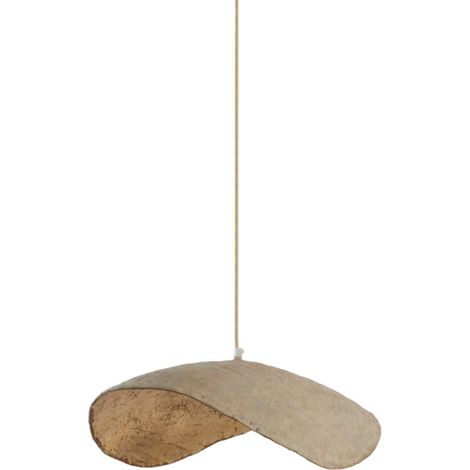 Light & Living - lámpara colgante - Lonia - bronce - papel - E27