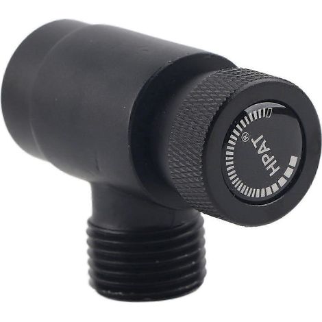 Adaptateur de remplissage de cartouche de CO2 avec valve pour boissons gazeuses, connecteur ASA CGA320 intégré, accessoire noir élégant WHBYV (1/4)