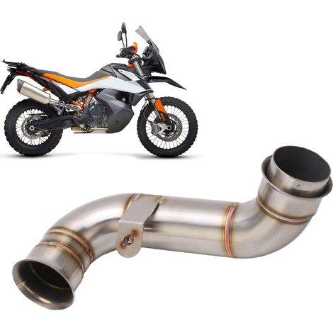Section centrale du tuyau d'échappement en acier inoxydable (sans couvercle) Pour KTM DUKE 790 ADV 890/890R 2018-2022 (L'étiquette d'exemple indique l'année applicable en Chine  les paramètres réels p (1/5)