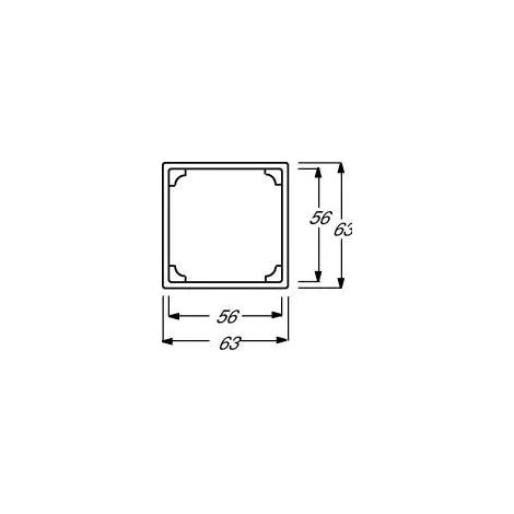 Placca di copertura Busch-Jaeger 1710-0-3861 bianca 10x9 cm