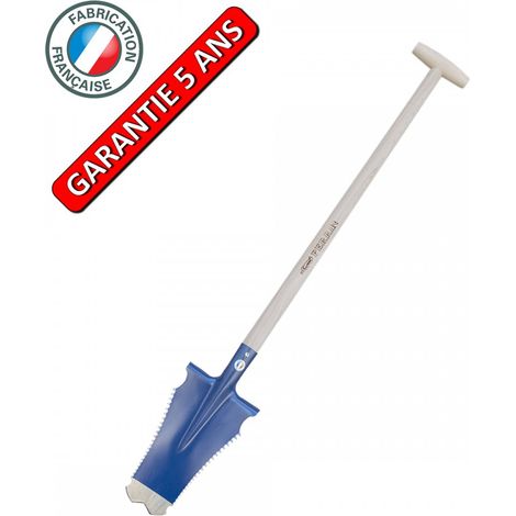 Caïman Pro 33 cm Spaten – PEFC-zertifizierter Krückenstiel – Wurzelschneider OUTILS PERRIN