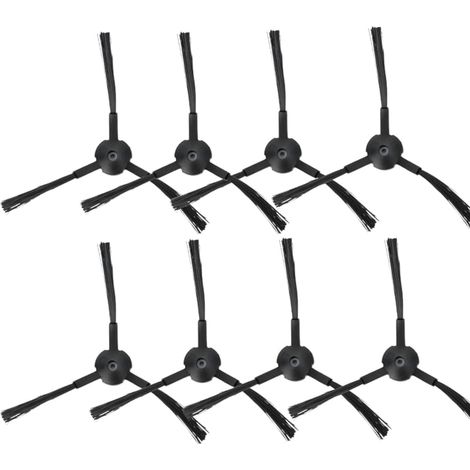 Pièces de Rechange de Brosse latérale 8pcs adaptées pour Les Accessoires d&39aspirateur de Robot Ilife V3s 3Spro A4 A4S A6 5V 5Spro, 15x15x1.5cm\\/5.9x5.9x0.5inch (1/4)