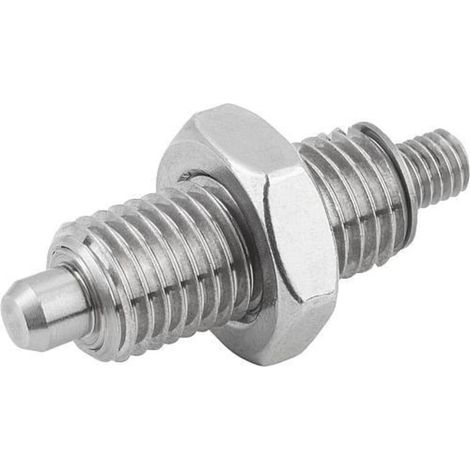 KIPP Arretierbolzen ohne Bund Gr.9 M6x0,75 D3 Form K mit Gewindezapfen (1/3)