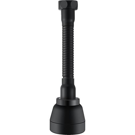 Rallonge de robinet rotative à 360°, 3 modes, aérateur de robinet, adaptateur de robinet (noir, long) (1/4)