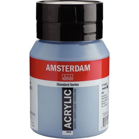 Peinture acrylique - Amsterdam - 500ml - Bleu grisâtre - Haute résistance à la lumière - Durable