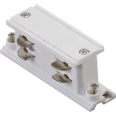 Connettore dritto mini per binario 3 fasi bianco Polux 327895