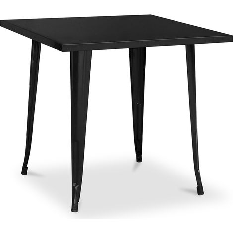 Stylix table - 80cm - Metal Black Iron, Metal
