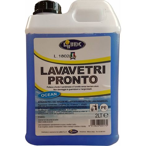 10 x LIQUIDO LAVAVETRI AUTO PRONTO 2 L