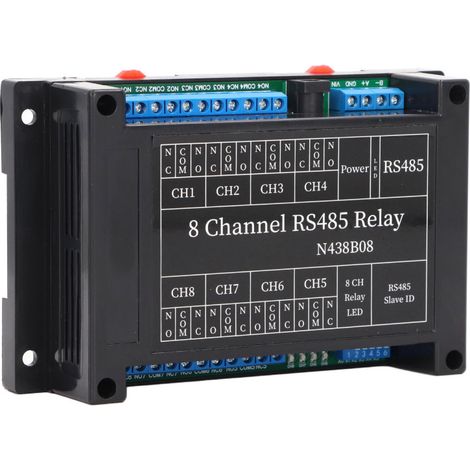 Module relais 8 canaux RS485 RTU – Télécommande incluse – Alimentation 12V CC – Pour caméra domestique