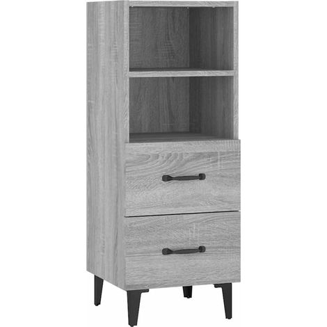 NachtkästchenNachtschrankNachttisch Holz Schwarz (1/5)