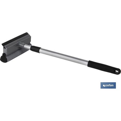 Pack de 6 nettoyeurs de vitres éponge et raclette extensible 48-76.5 cm