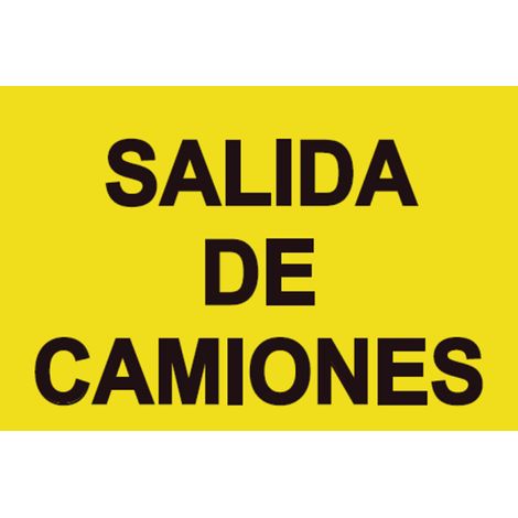 Señales viales de PVC Salida De Camiones 500x 700 mm SEKURECO (1/2)