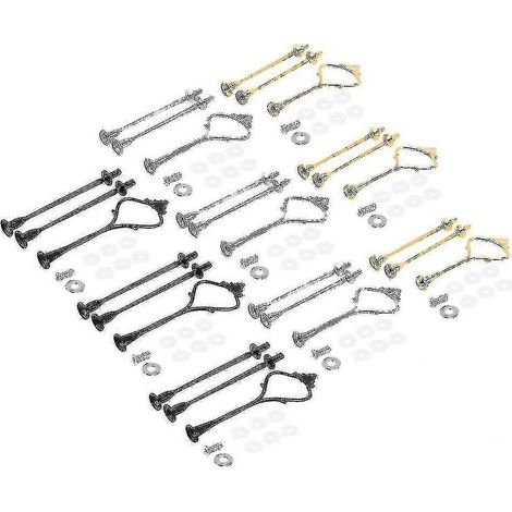 Ensemble de 6 plateaux pour gâteau D, gâteau à 3 étages D, accessoires H pour mariage et (1/5)