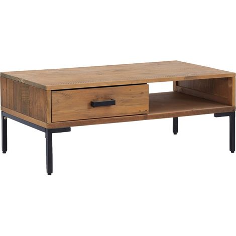 Table basse Table de salon Table de café 90x50x35 cm Bois de pin massif (1/5)