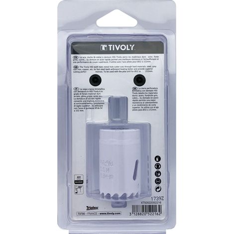 Tivoly • Sega a tazza bimetallica HSS • Ø35mm • Denti a passo variabile • Per forare metalli • Per forare lamiere