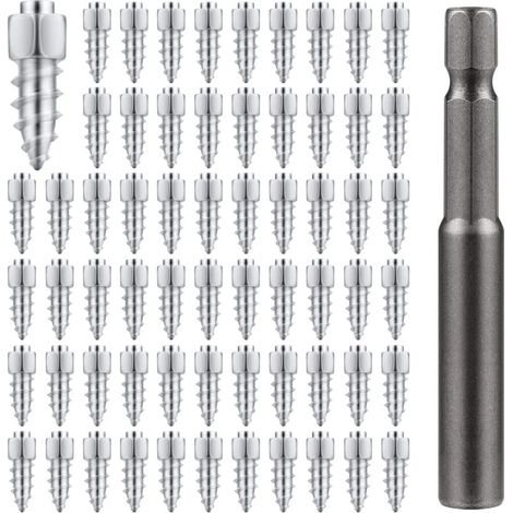 Reifenspikes, 9 mm Schneereifenspikes mit Montagewerkzeug für Auto, LKW, Motorrad, Fahrrad, Kofferraum, ATV, SUV, Autozubehör (100 Stück) (1/5)