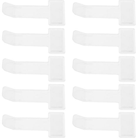 10 Stück Parkausweis-Clips, transparente Rechnungsmappe, Windschutzscheibenaufkleber