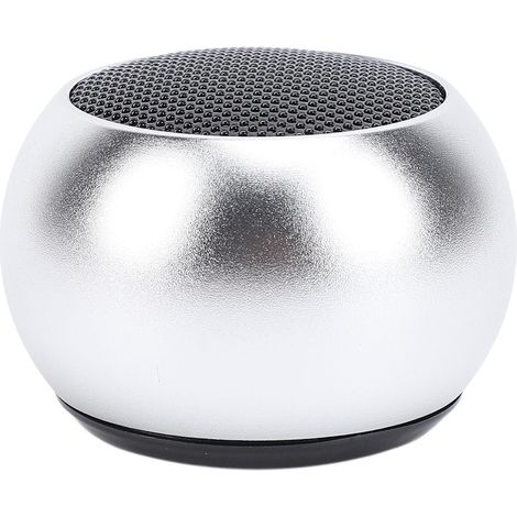 Mini Haut-Parleur Bluetooth, Volume Fort, Son Stéréo, sans Fil, Portable, Petit Haut-Parleur, 300mAh, pour l'extérieur, BT 5.3, Son Surround en Tandem (Silver) (1/5)