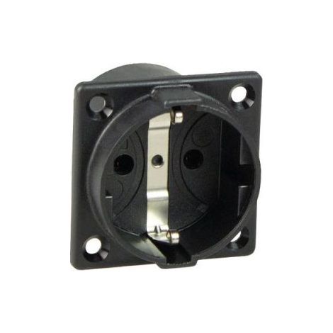 AS Schwabe 45081 Einbau-Steckdose IP20 Schwarz