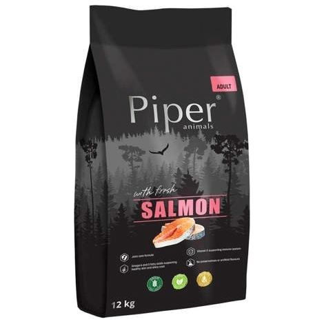 Alimento seco para perros Dolina Noteci Piper Animals sabor salmón, bolsa de 12 kg