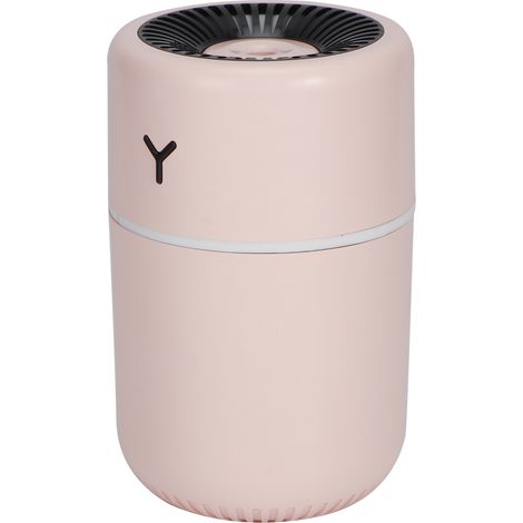 Humidificateur de bureau miniature rechargeable USB 260 ml avec lumière d'ambiance colorée pour la maison - Rose (1/5)