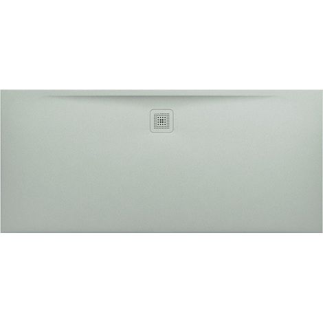 Receveur de douche LAUFEN PRO, rectangulaire, écoulement sur le côté long 1800 x 800 x 33 mm, gris clair LAUFEN