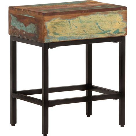 Mesa auxiliar madera maciza reciclada 40x30x51 cm vidaXL (1/5)