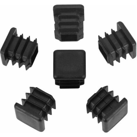 Pair Lot de 20 embouts de pieds de chaise en plastique PE – 20 x 20 mm – Antidérapants pour sols – Réduction du bruit de déplacement