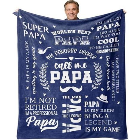 Cadeau Papa, Cadeau Anniversaire Papa, Coure en Ultra Douce ,Cadeaux Fete des Pere, Original Idee Cadeaux pour Pere C (1/5)