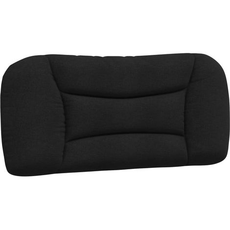 Coussin de tête de lit Hvar noir 80 cm tissu (1/5)