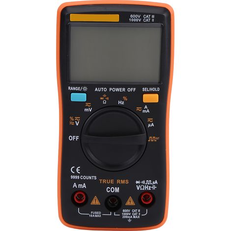 Multimètre numérique ANENG AN8008 True RMS, mesureur de tension AC/DC, ampèremètre, ohmmètre (1/5)