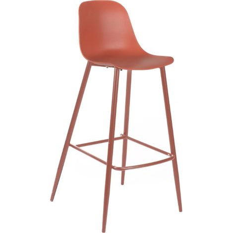 Mira Sgabello, Set di 4 Sgabelli in polipropilene Ruggine (47.5cm X 47cm H. 91.5cm) (1/5)