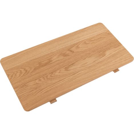 Lot de 2 rallonges en bois 50x100cm - Bois clair - SAVACOU (1/4)