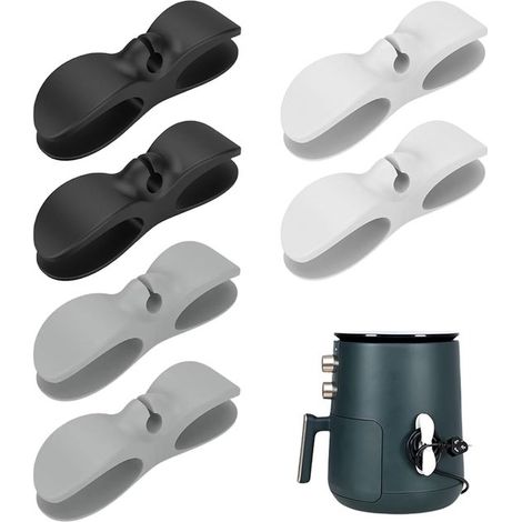 Kabelorganisator – 6-teilig – Kabelorganisator – Kabeltrommeln – Kabelaufwickler-Clip – Selbstklebende Kabelorganisator-Clips – Kabeldrahtclips (1/5)