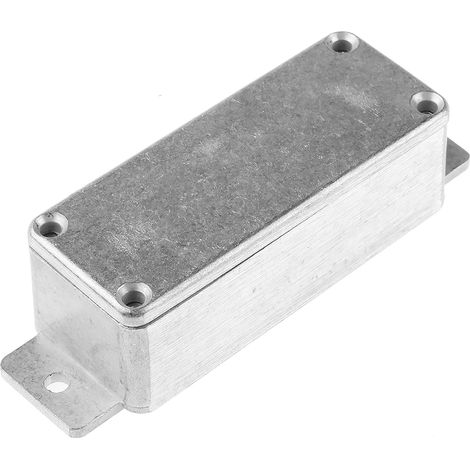 Boîtier RS PRO en Fonte d'aluminium, 113.9 x 35.1 x 30mm, Argent, Blindé ( Prix pour 1 ) (1/2)