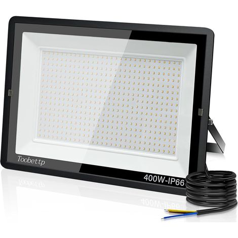 400W Projecteur LED Extérieur, Spot LED Exterieur 40000LM Super Lumineux 6500K Blanc Froid Éclairage de Sécurité Extérieur IP66 Imperméable pour Garage Jardin Terrasse Parking (1/5)