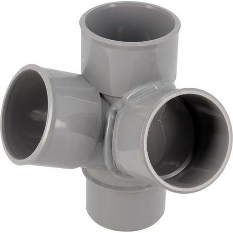 Croix d'angle PVC 67 degré 30 Mâle/Femelle, 50 (1/3)