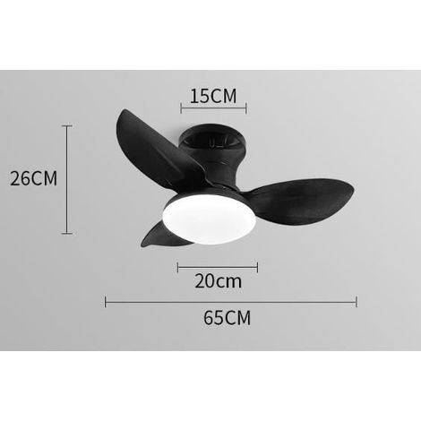 Deckenventilator mit Licht LED 32cm DC Motor leise (1/5)