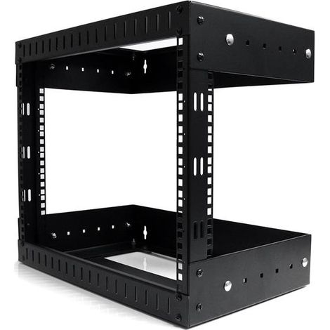 Startech Rack à Cadre Ouvert 8U Noir Profondeur Réglable