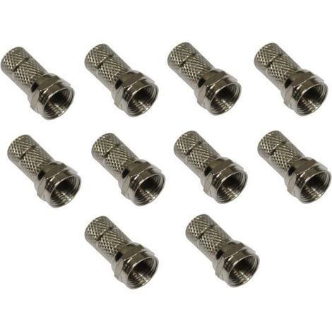 10 fiche F mâle 6.5mm