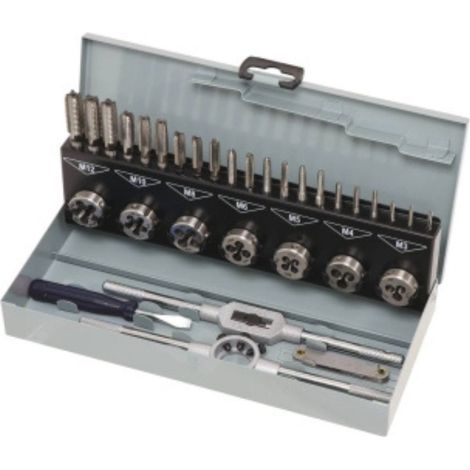 Coffret tarauds filieres 32 pcs