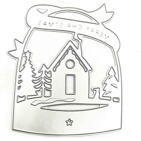 Weihnachtsjurte-Metallstanzschablone für Scrapbook-Album-Papierkarten