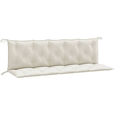 Maison Exclusive - Gartenbank-Auflagen 2 Stk. Melange Creme 180x5