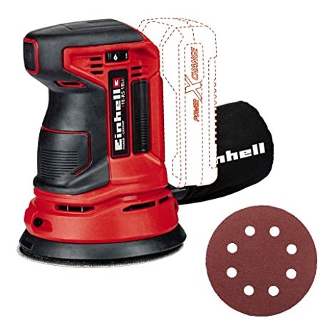 Einhell TE-RS 18 Li Lijadora excéntrica roja inalámbrica